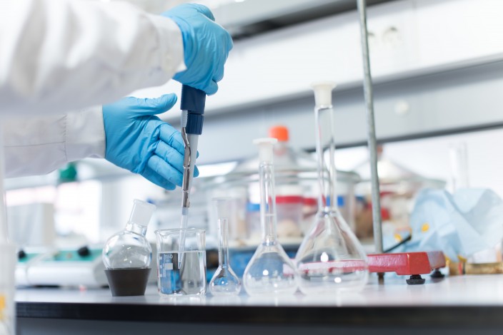 Scientist in lab