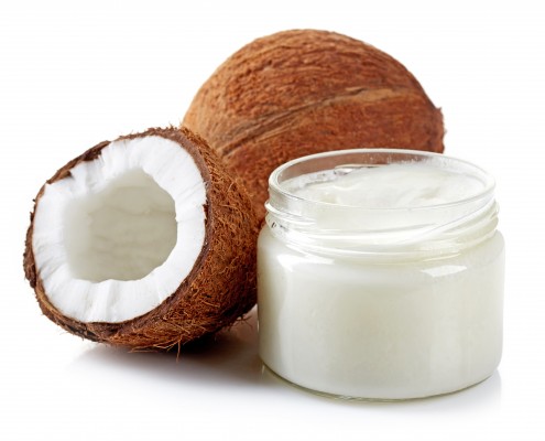 coconut oil and fresh coconuts