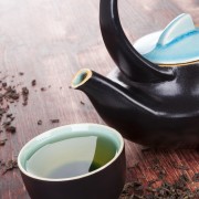 Traditional green tea ceremony.