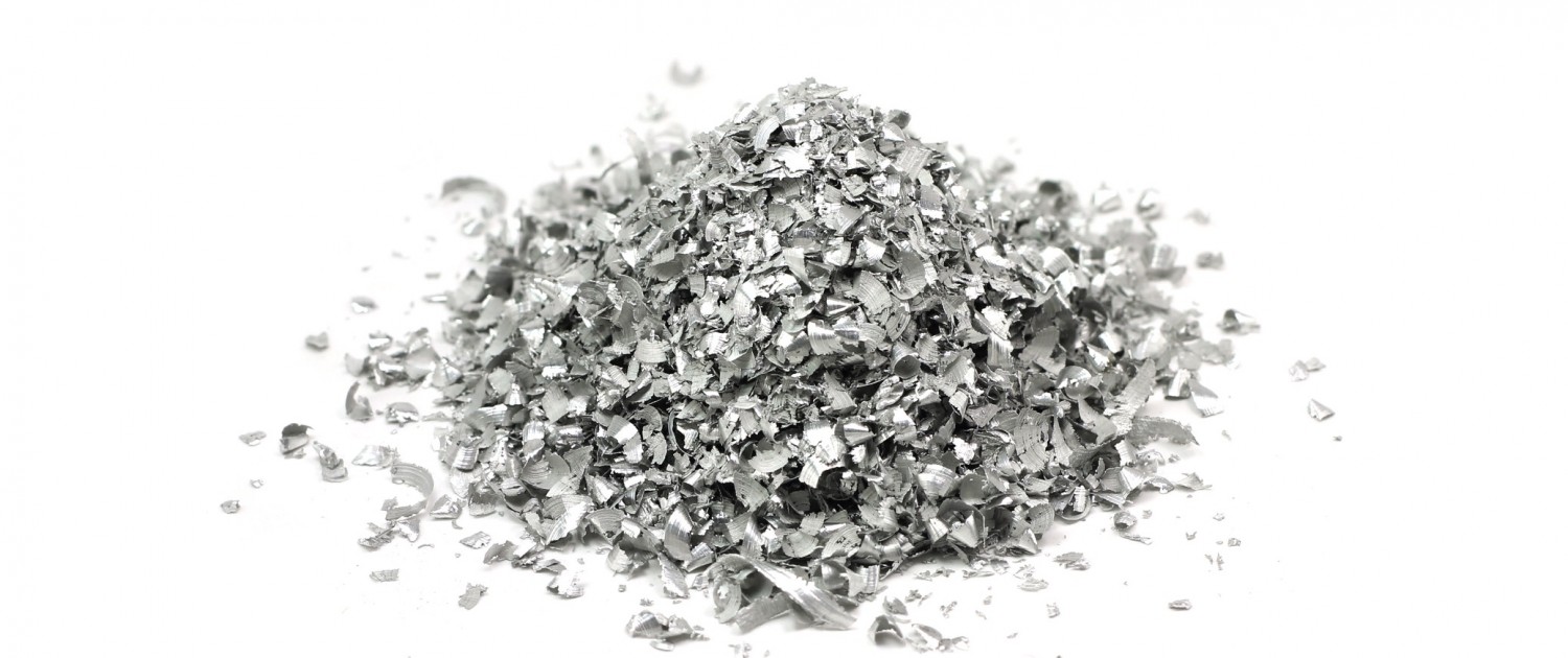 DMa handful of magnesium powder on a white background